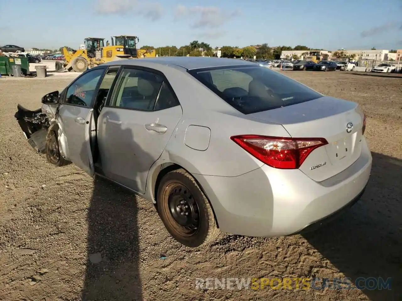 3 Photograph of a damaged car 2T1BURHE4KC206528 TOYOTA COROLLA 2019