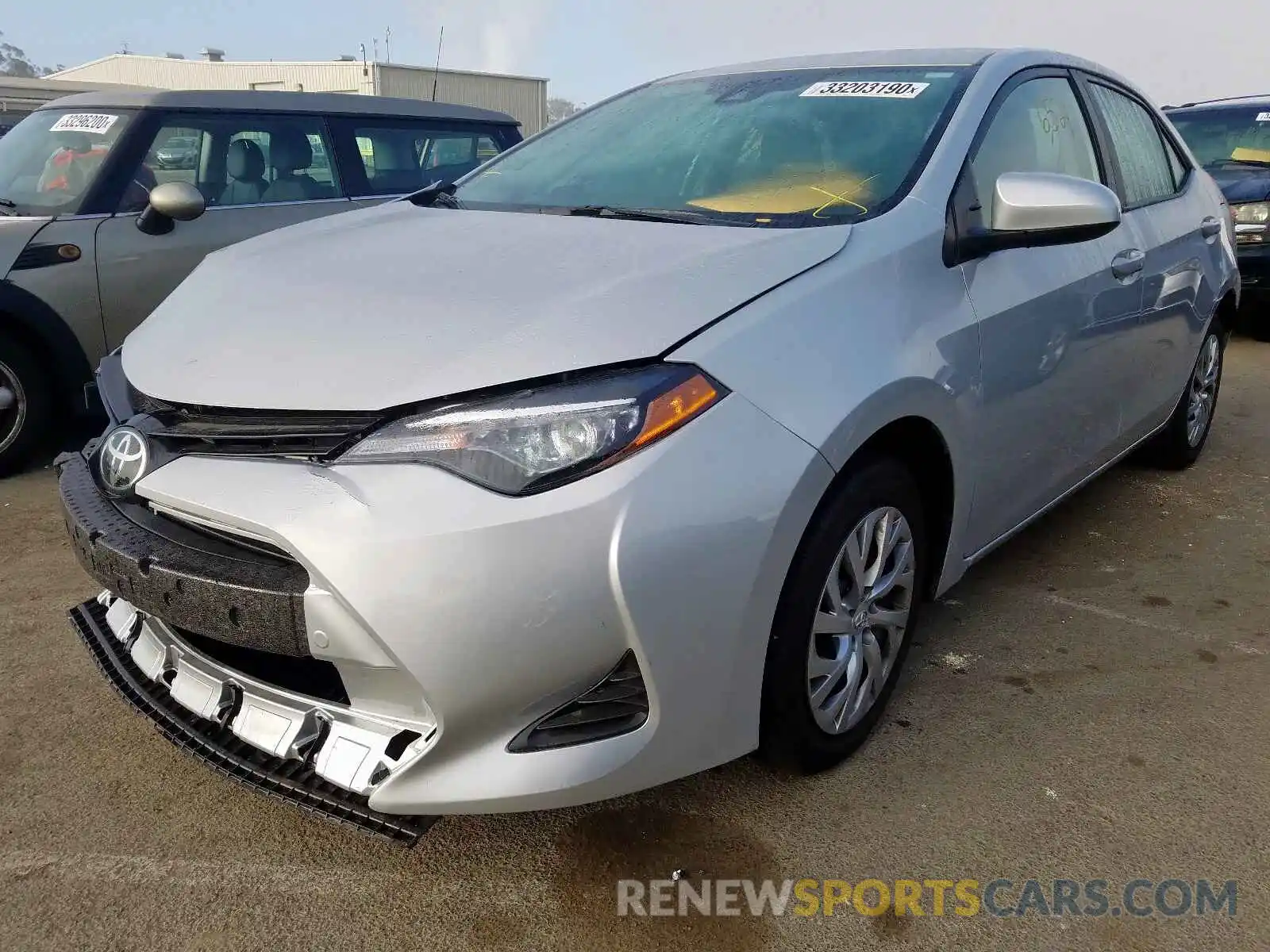 2 Photograph of a damaged car 2T1BURHE4KC206643 TOYOTA COROLLA 2019