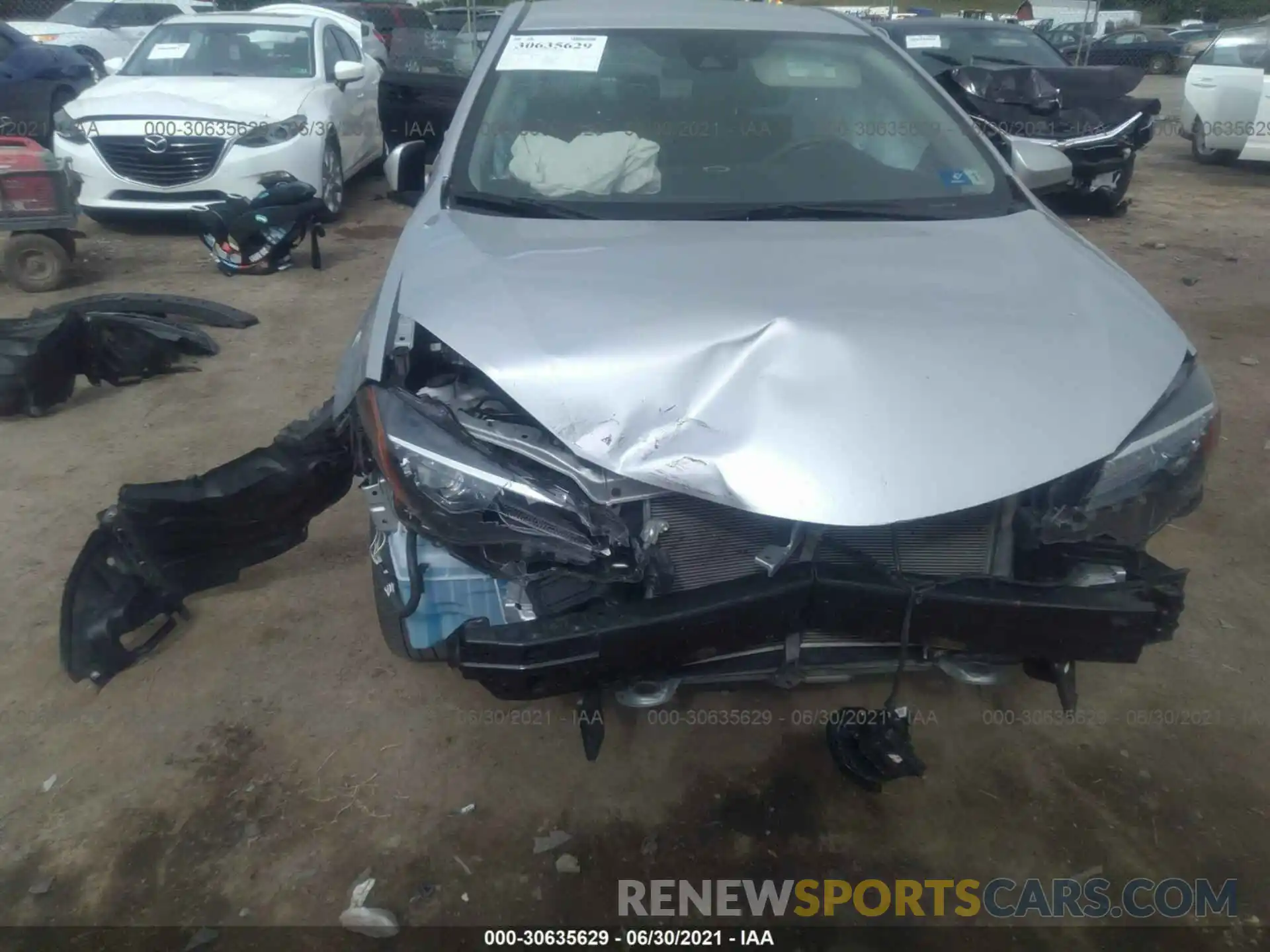 6 Photograph of a damaged car 2T1BURHE4KC206769 TOYOTA COROLLA 2019