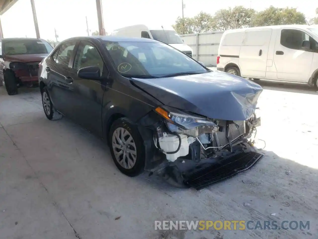 1 Photograph of a damaged car 2T1BURHE4KC209140 TOYOTA COROLLA 2019