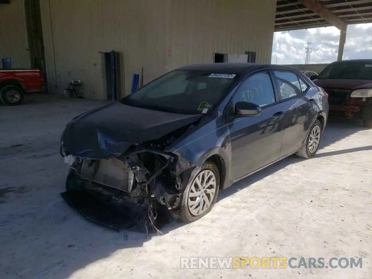 2 Photograph of a damaged car 2T1BURHE4KC209140 TOYOTA COROLLA 2019