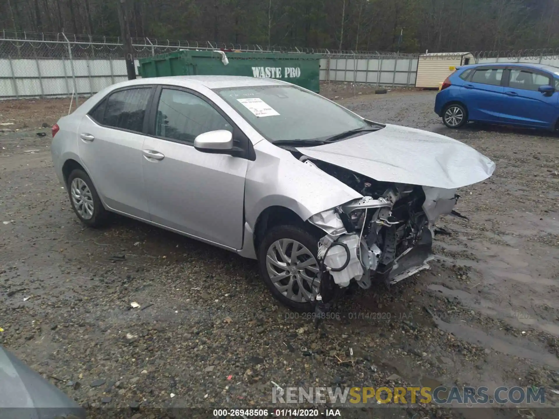 1 Photograph of a damaged car 2T1BURHE4KC209185 TOYOTA COROLLA 2019