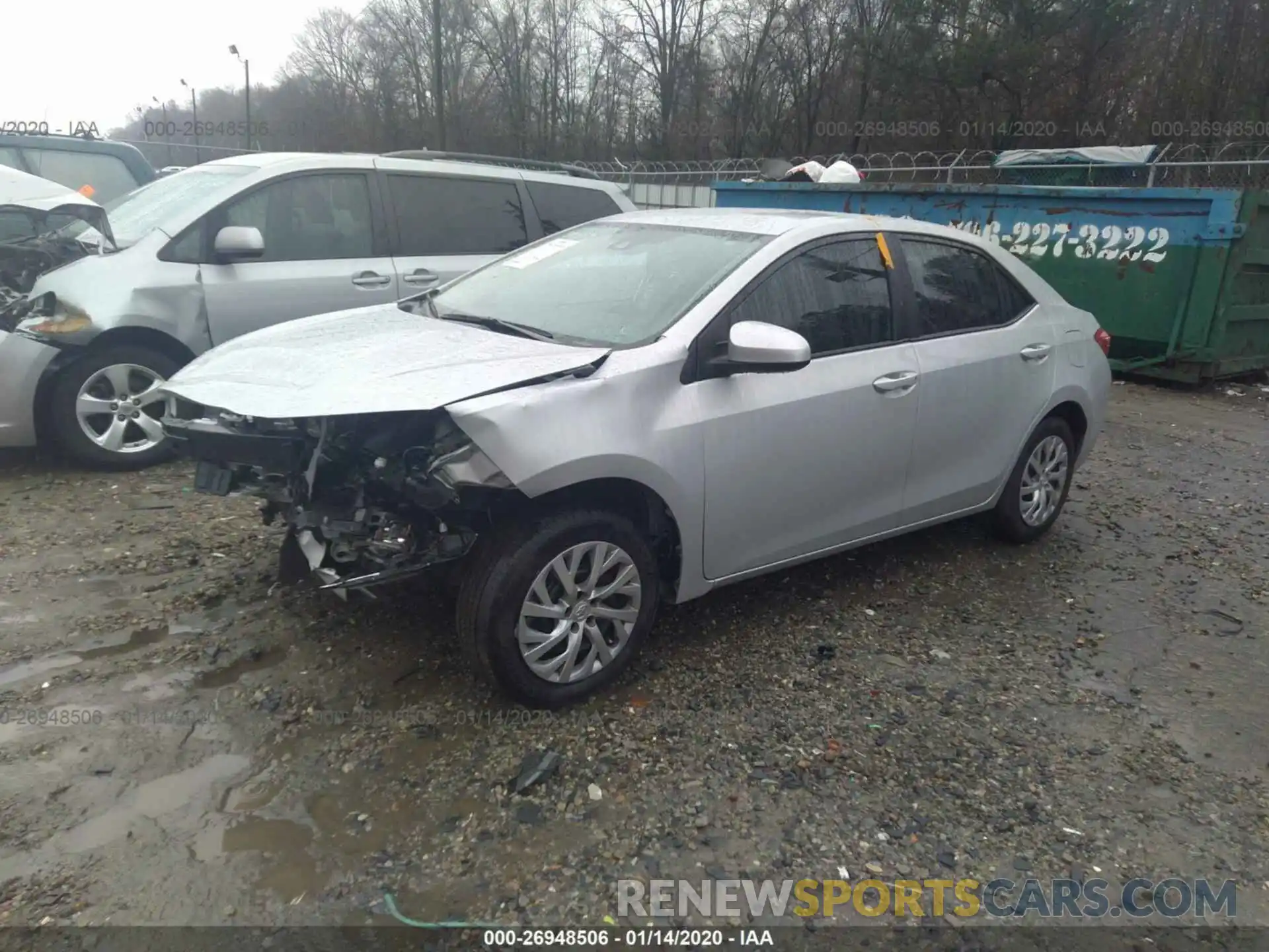 2 Photograph of a damaged car 2T1BURHE4KC209185 TOYOTA COROLLA 2019