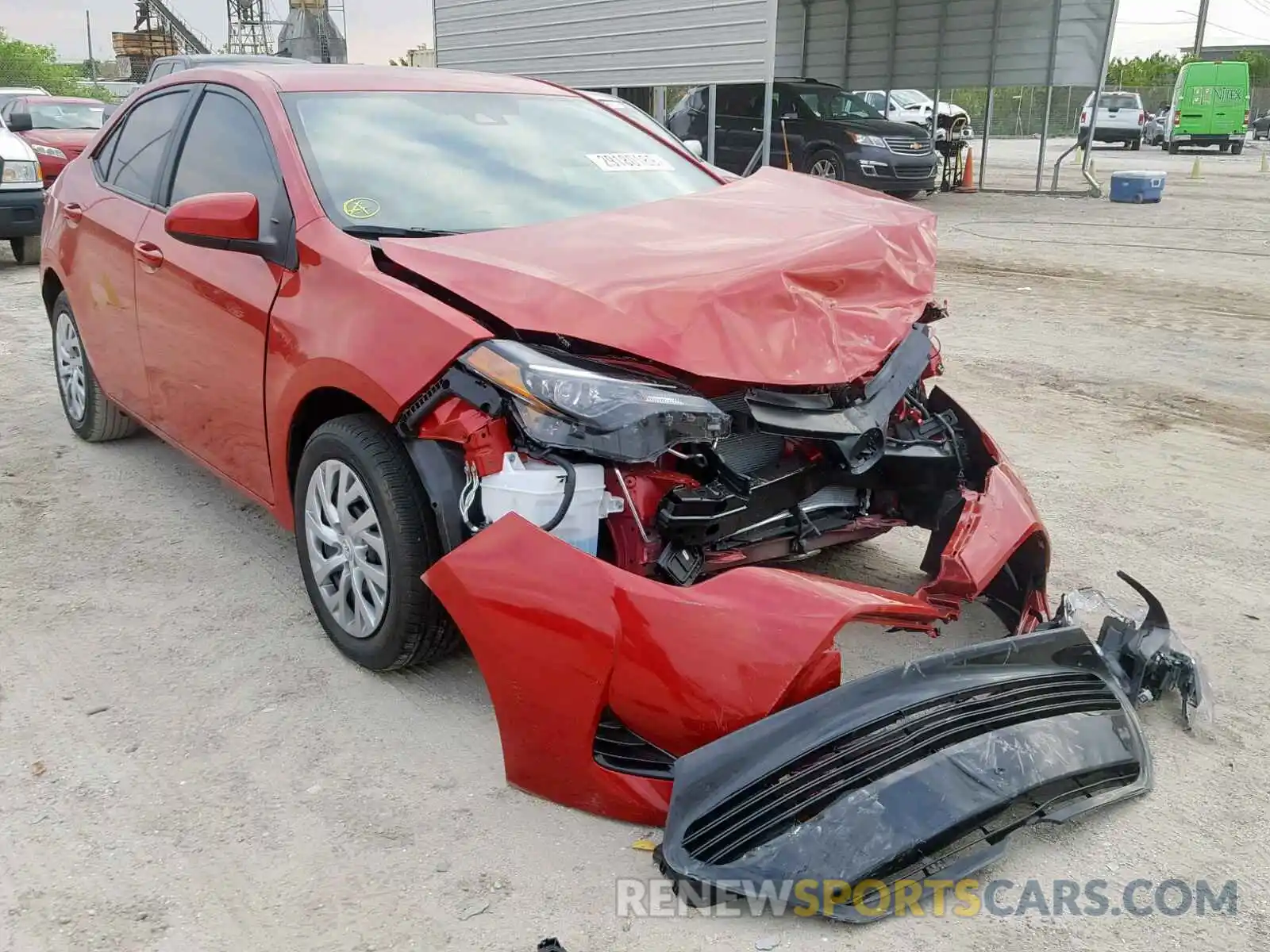 1 Photograph of a damaged car 2T1BURHE4KC209252 TOYOTA COROLLA 2019