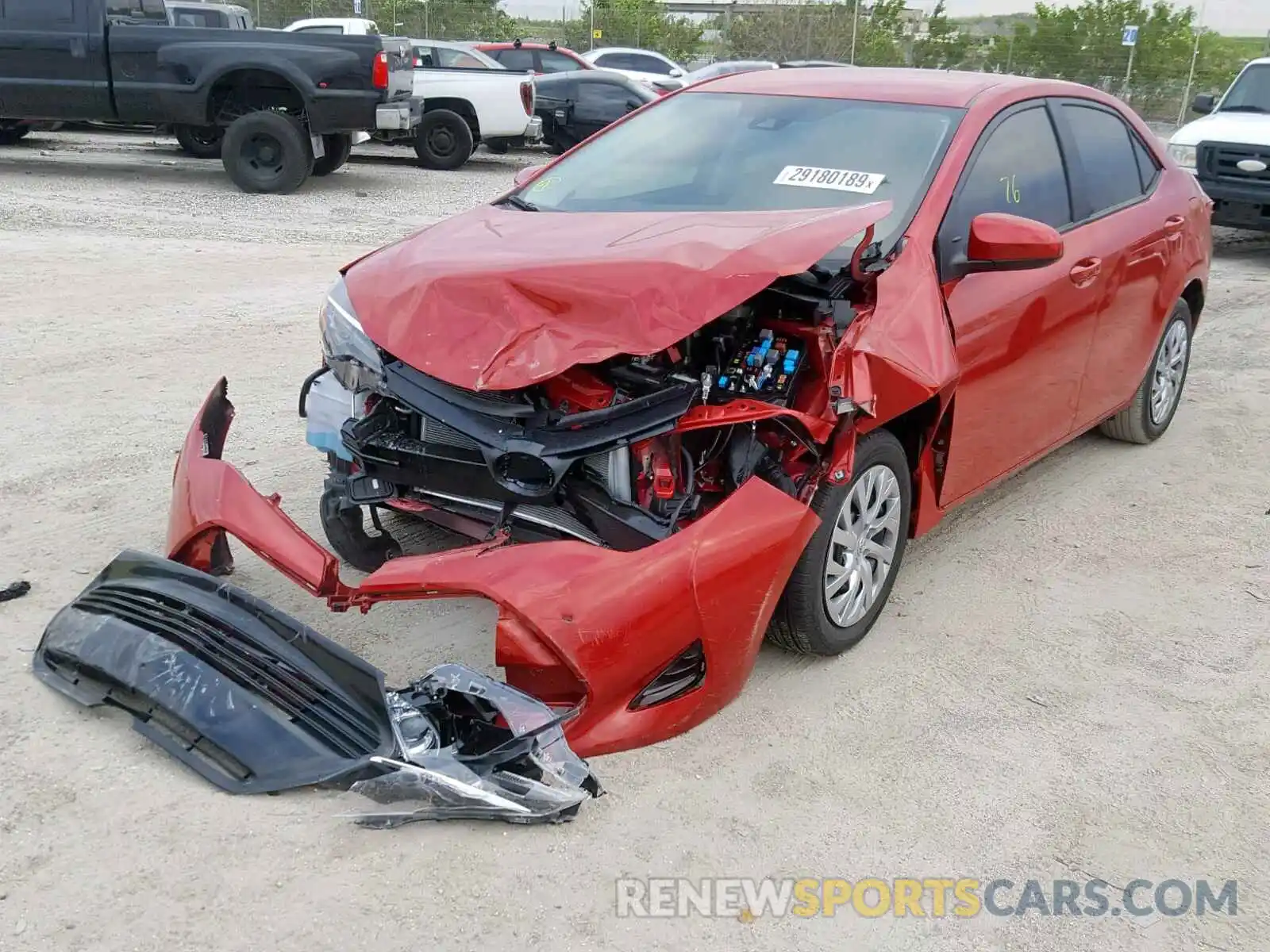 2 Photograph of a damaged car 2T1BURHE4KC209252 TOYOTA COROLLA 2019