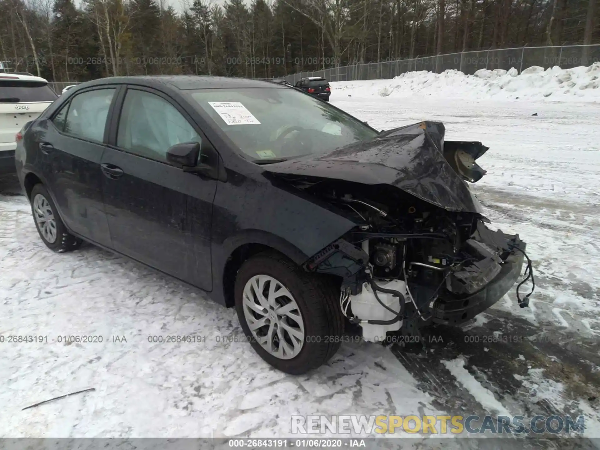 1 Photograph of a damaged car 2T1BURHE4KC209672 TOYOTA COROLLA 2019