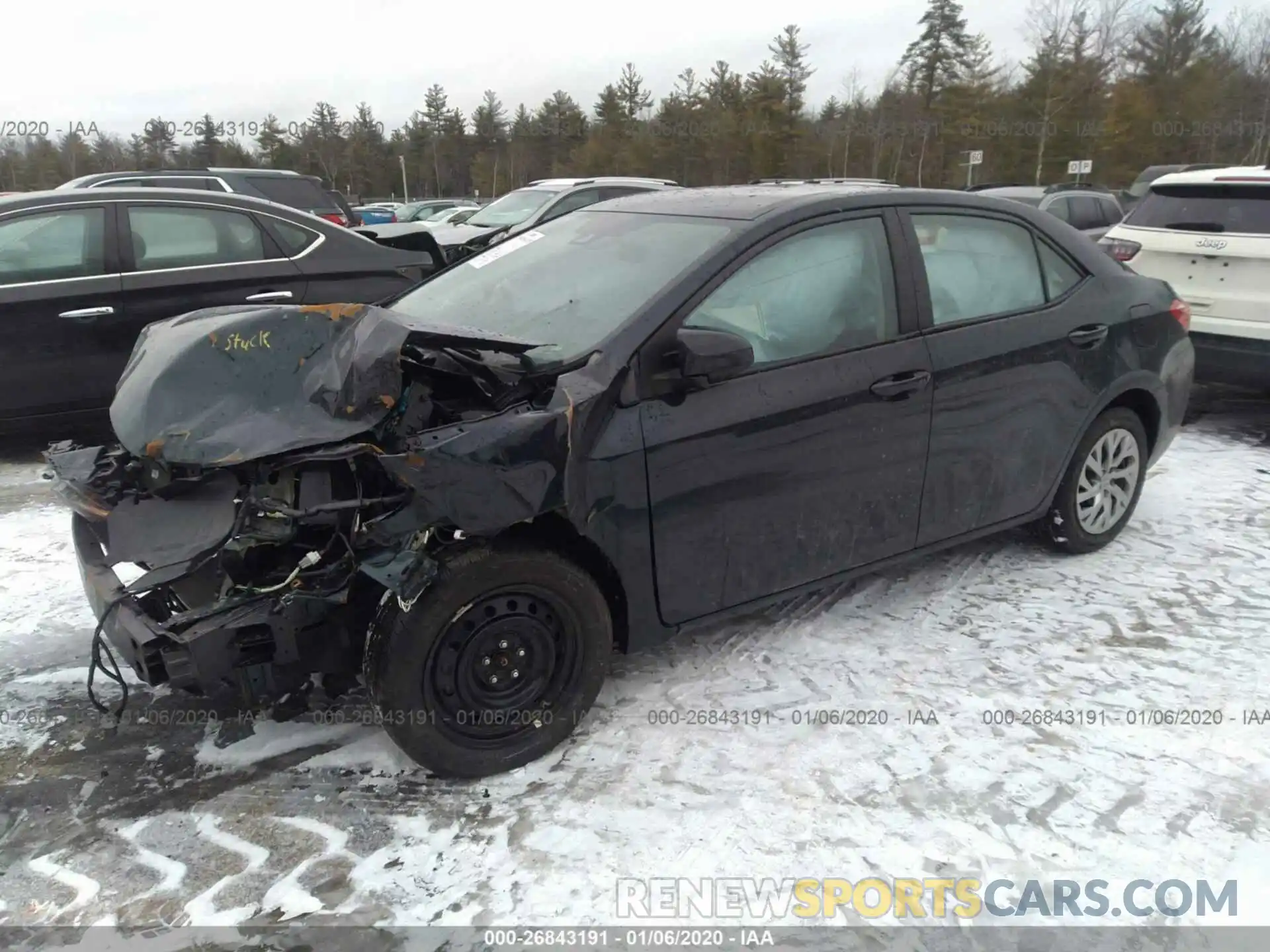 2 Photograph of a damaged car 2T1BURHE4KC209672 TOYOTA COROLLA 2019