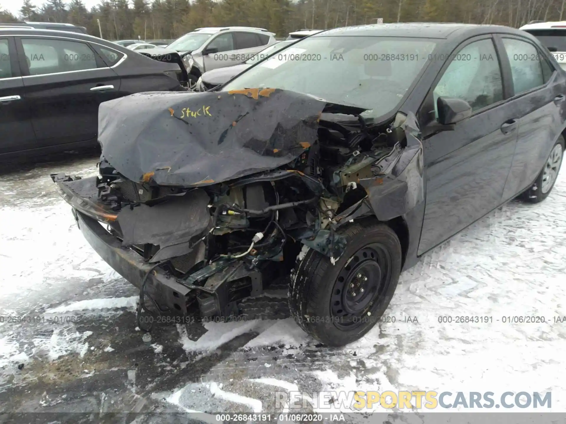 6 Photograph of a damaged car 2T1BURHE4KC209672 TOYOTA COROLLA 2019