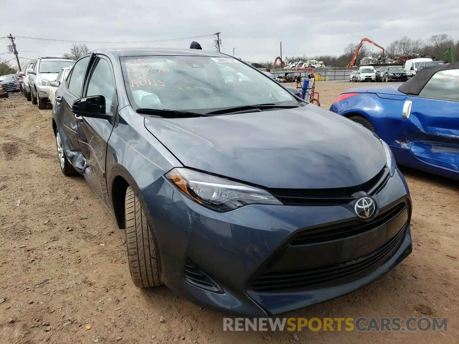 1 Photograph of a damaged car 2T1BURHE4KC209753 TOYOTA COROLLA 2019