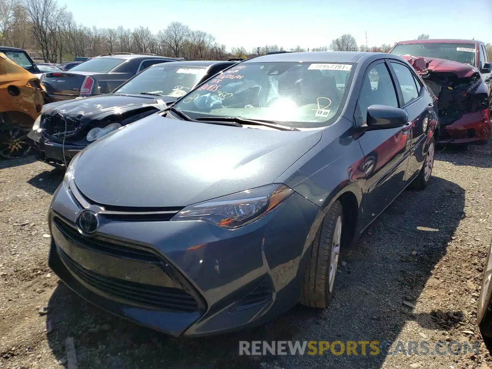 2 Photograph of a damaged car 2T1BURHE4KC209753 TOYOTA COROLLA 2019