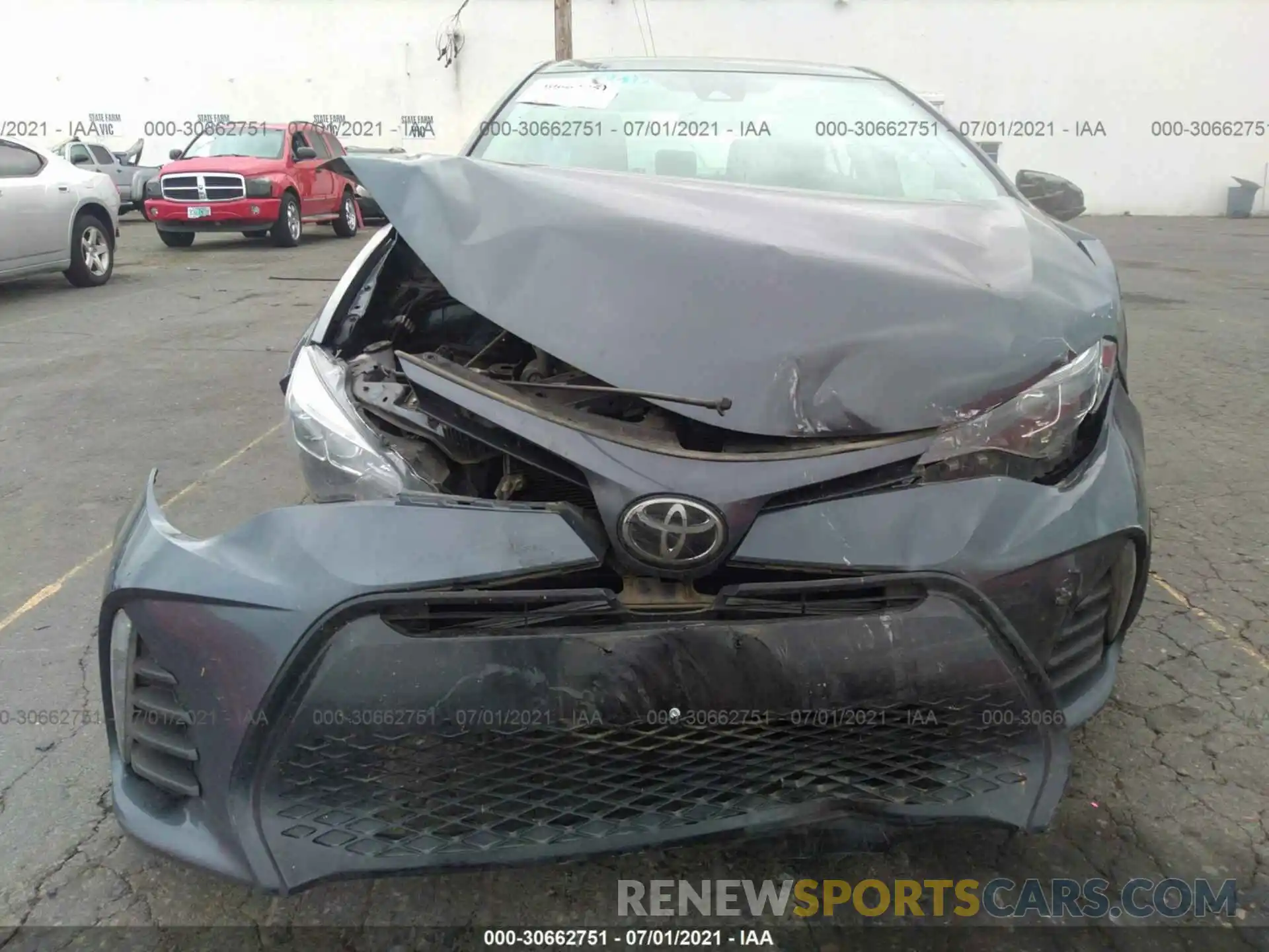 6 Photograph of a damaged car 2T1BURHE4KC209784 TOYOTA COROLLA 2019