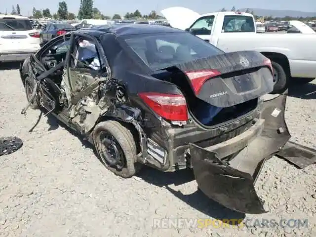 3 Photograph of a damaged car 2T1BURHE4KC210983 TOYOTA COROLLA 2019