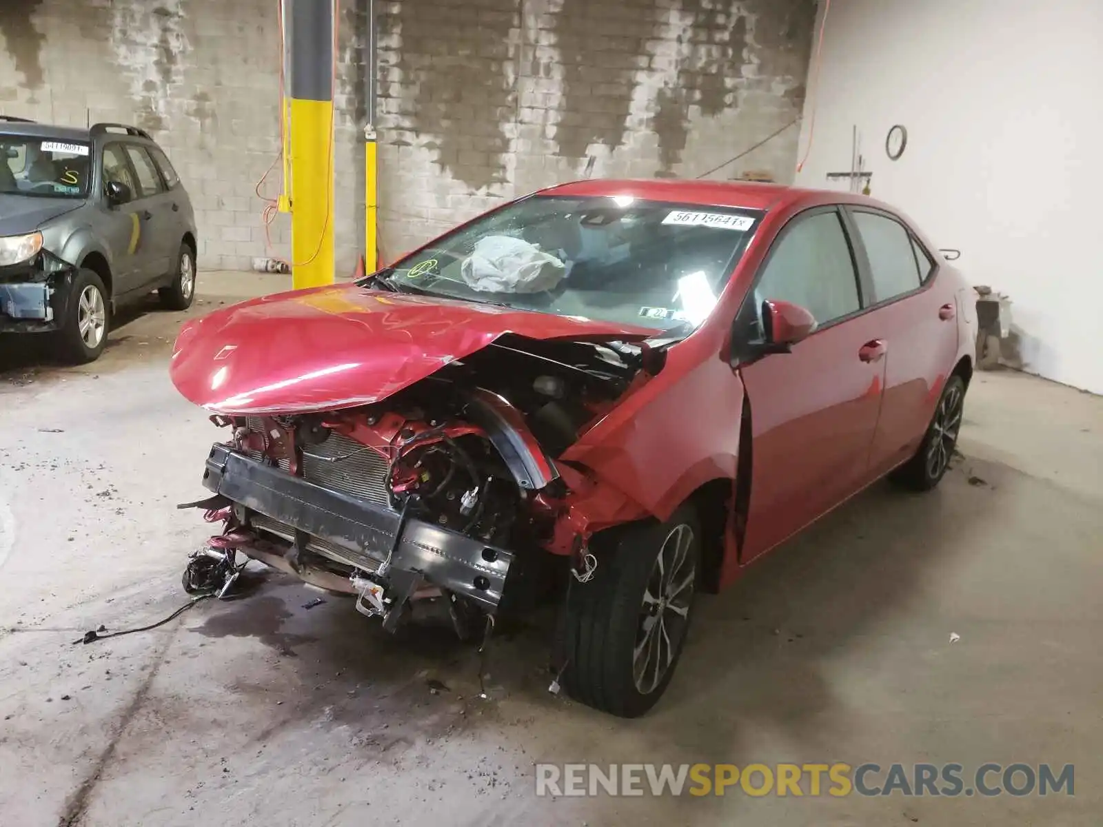 2 Photograph of a damaged car 2T1BURHE4KC211079 TOYOTA COROLLA 2019