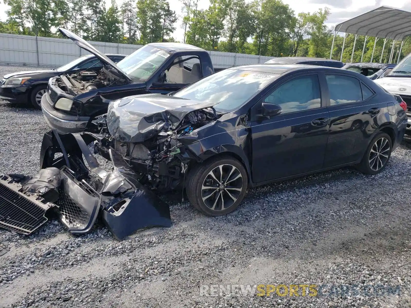 2 Photograph of a damaged car 2T1BURHE4KC211258 TOYOTA COROLLA 2019