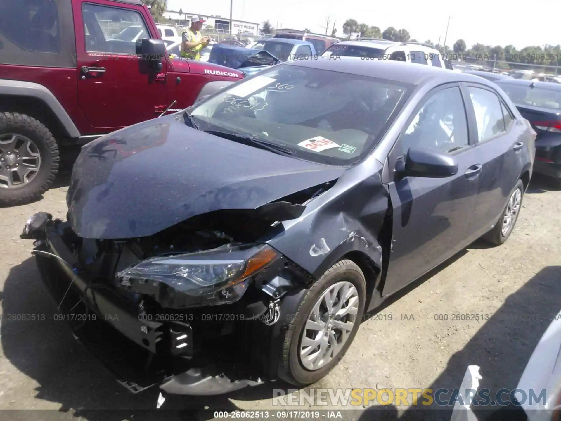 2 Photograph of a damaged car 2T1BURHE4KC211518 TOYOTA COROLLA 2019