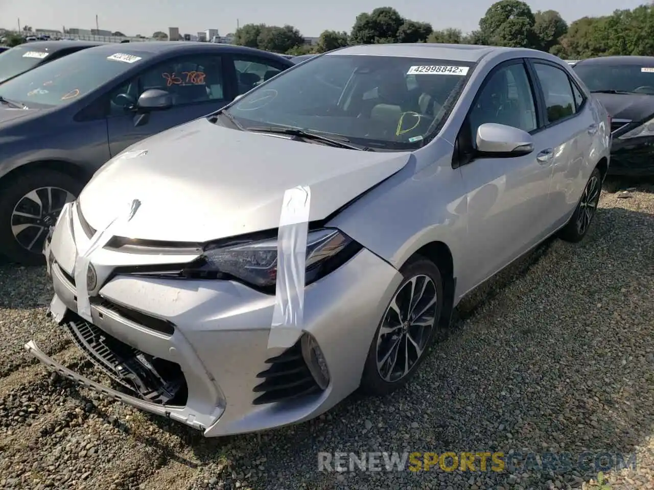 2 Photograph of a damaged car 2T1BURHE4KC212829 TOYOTA COROLLA 2019