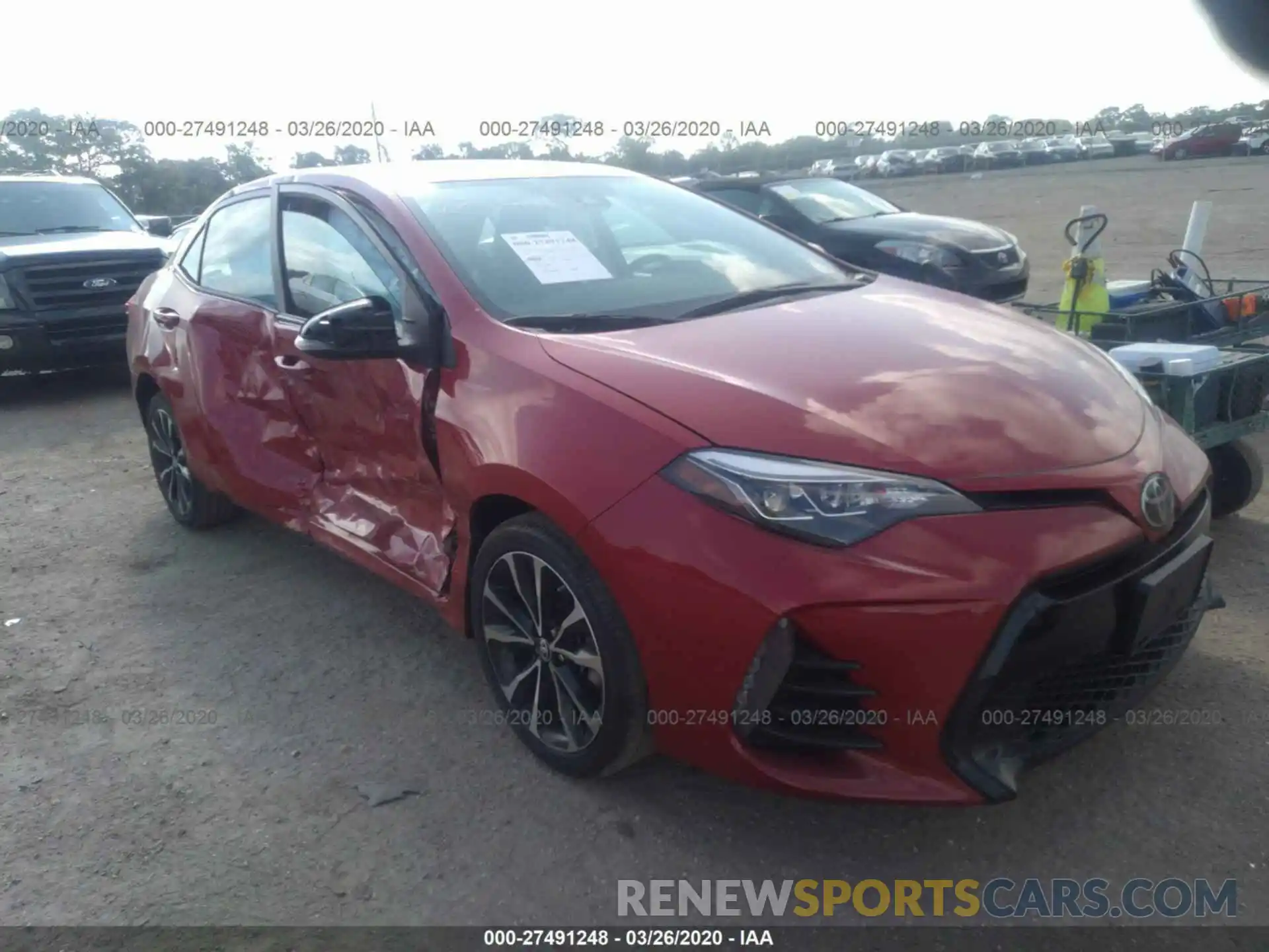 1 Photograph of a damaged car 2T1BURHE4KC213074 TOYOTA COROLLA 2019