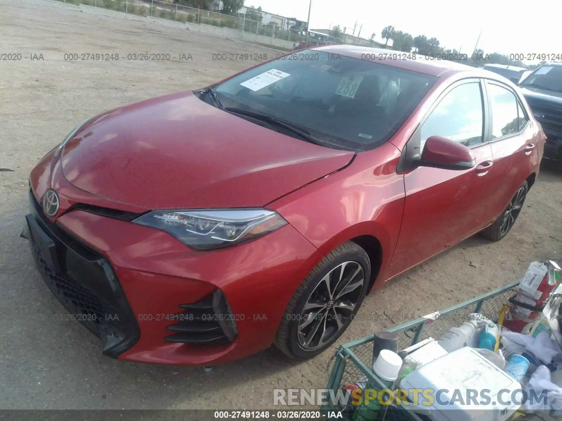 2 Photograph of a damaged car 2T1BURHE4KC213074 TOYOTA COROLLA 2019