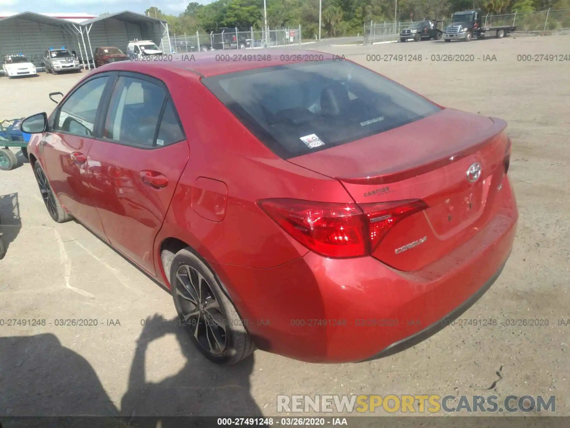 3 Photograph of a damaged car 2T1BURHE4KC213074 TOYOTA COROLLA 2019