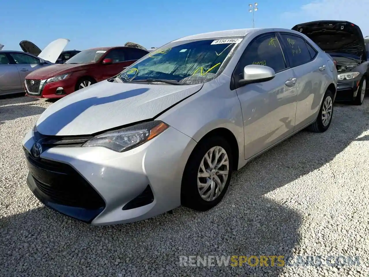 2 Photograph of a damaged car 2T1BURHE4KC213544 TOYOTA COROLLA 2019