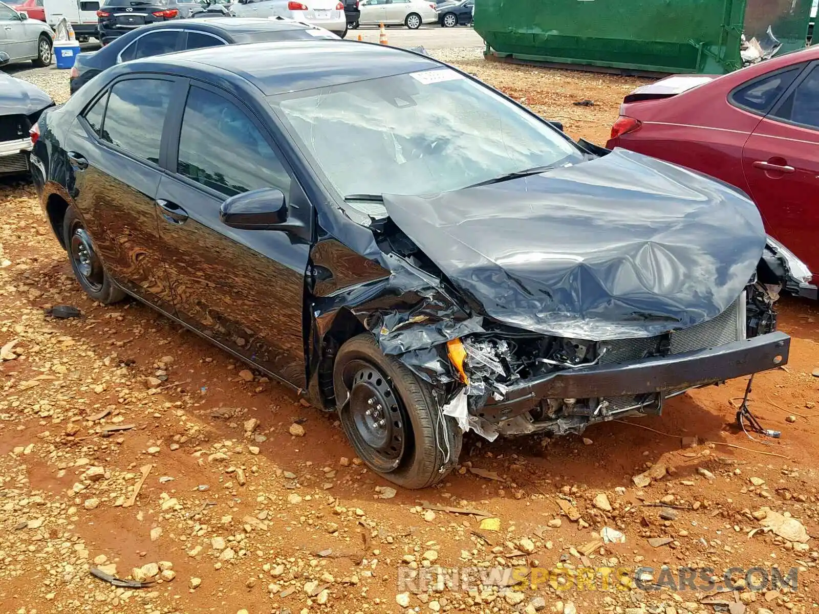 1 Photograph of a damaged car 2T1BURHE4KC213575 TOYOTA COROLLA 2019