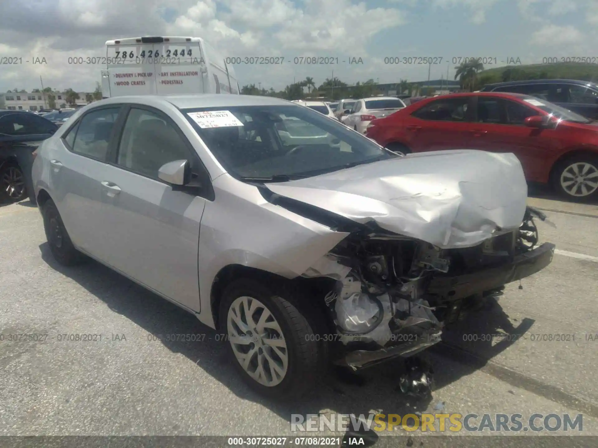 1 Photograph of a damaged car 2T1BURHE4KC213608 TOYOTA COROLLA 2019