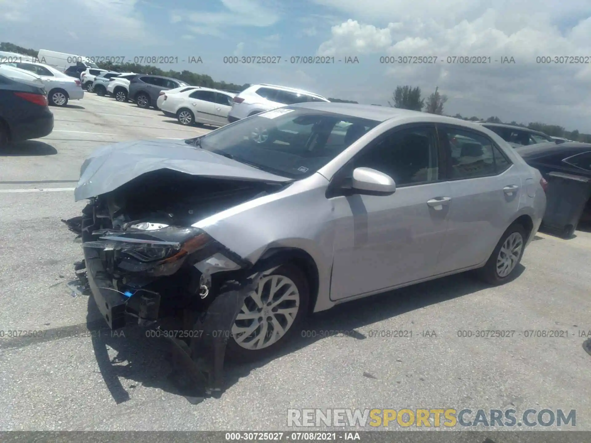 2 Photograph of a damaged car 2T1BURHE4KC213608 TOYOTA COROLLA 2019