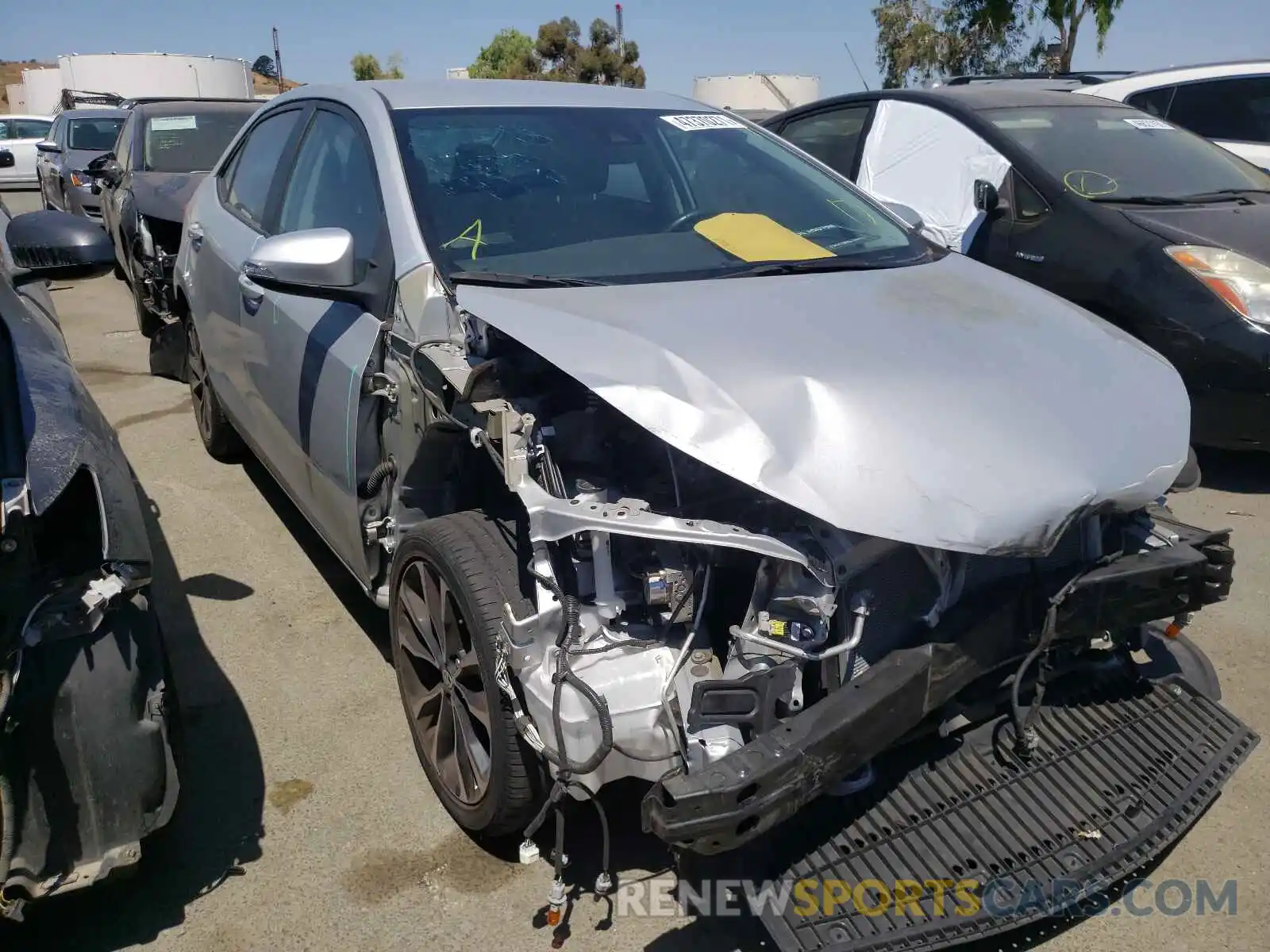 1 Photograph of a damaged car 2T1BURHE4KC213804 TOYOTA COROLLA 2019