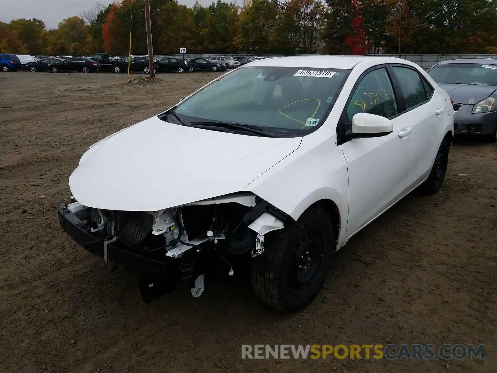 2 Photograph of a damaged car 2T1BURHE4KC213883 TOYOTA COROLLA 2019