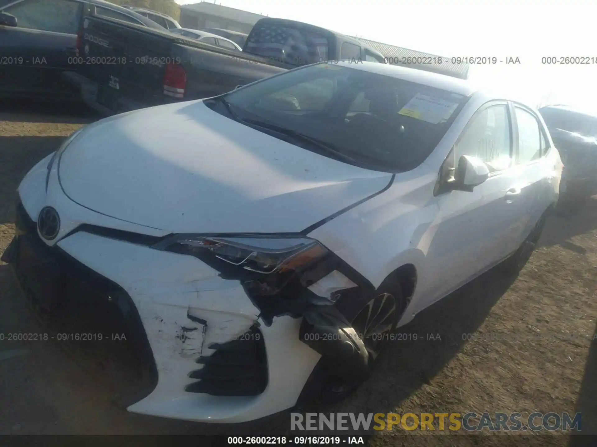 1 Photograph of a damaged car 2T1BURHE4KC214421 TOYOTA COROLLA 2019