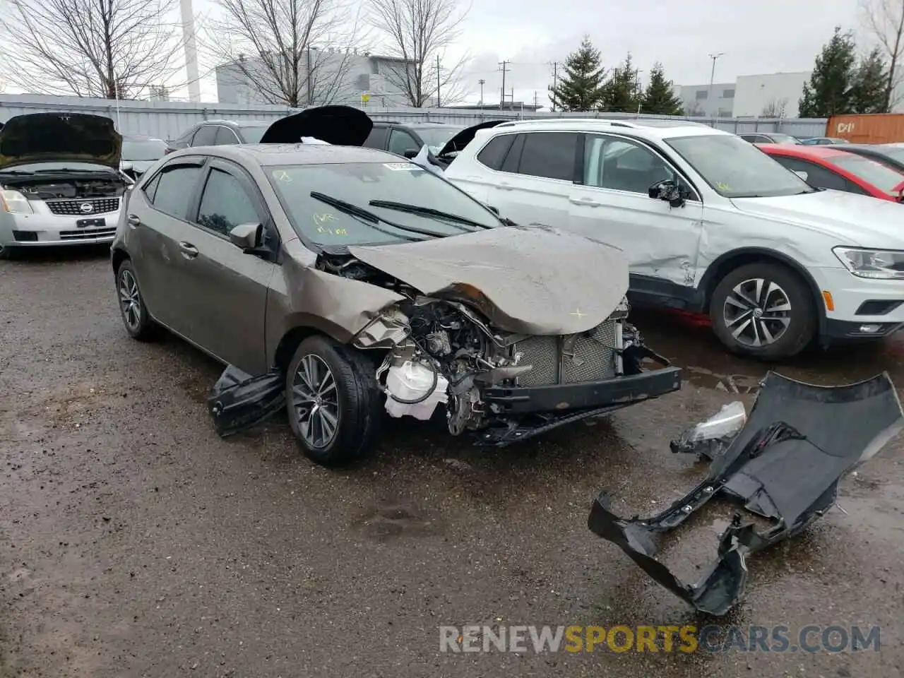 1 Photograph of a damaged car 2T1BURHE4KC214841 TOYOTA COROLLA 2019