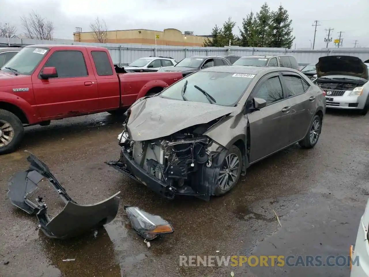 2 Photograph of a damaged car 2T1BURHE4KC214841 TOYOTA COROLLA 2019