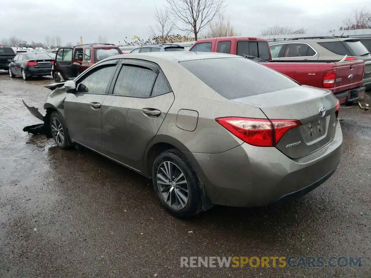 3 Photograph of a damaged car 2T1BURHE4KC214841 TOYOTA COROLLA 2019