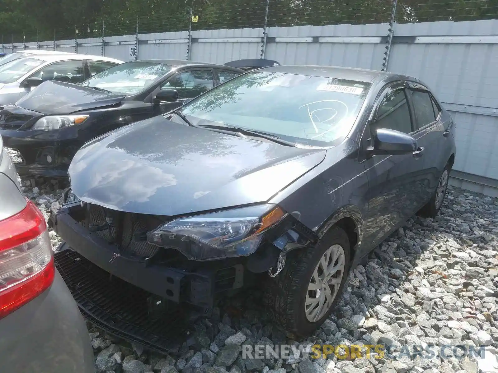 2 Photograph of a damaged car 2T1BURHE4KC214936 TOYOTA COROLLA 2019