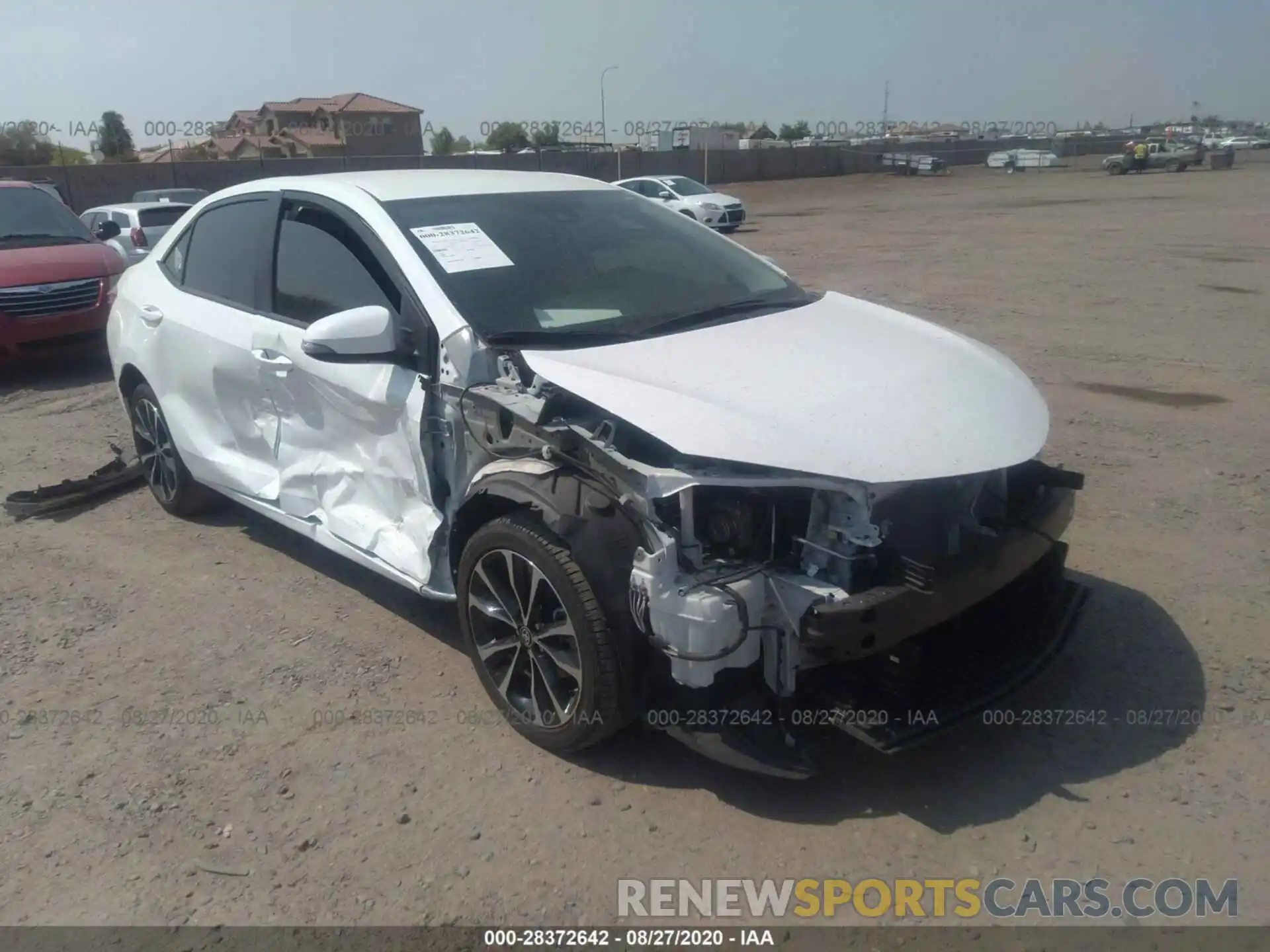 1 Photograph of a damaged car 2T1BURHE4KC215200 TOYOTA COROLLA 2019