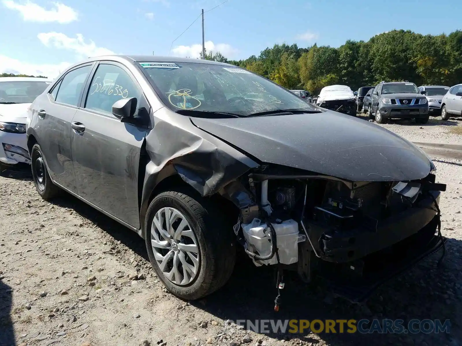 1 Photograph of a damaged car 2T1BURHE4KC215309 TOYOTA COROLLA 2019