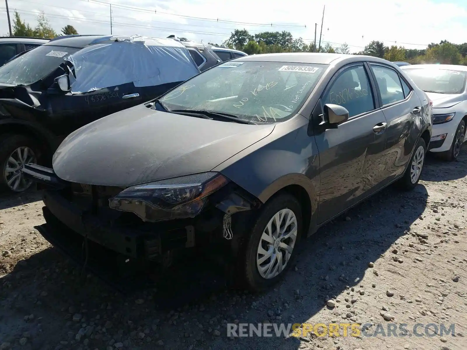 2 Photograph of a damaged car 2T1BURHE4KC215309 TOYOTA COROLLA 2019