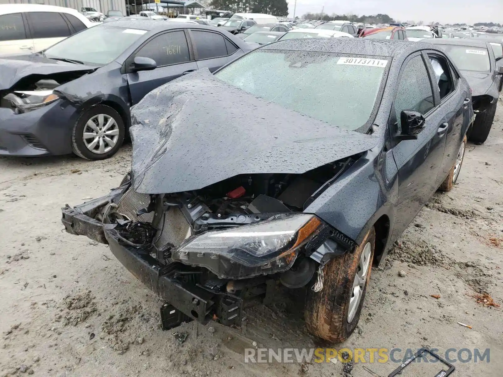 2 Photograph of a damaged car 2T1BURHE4KC215424 TOYOTA COROLLA 2019