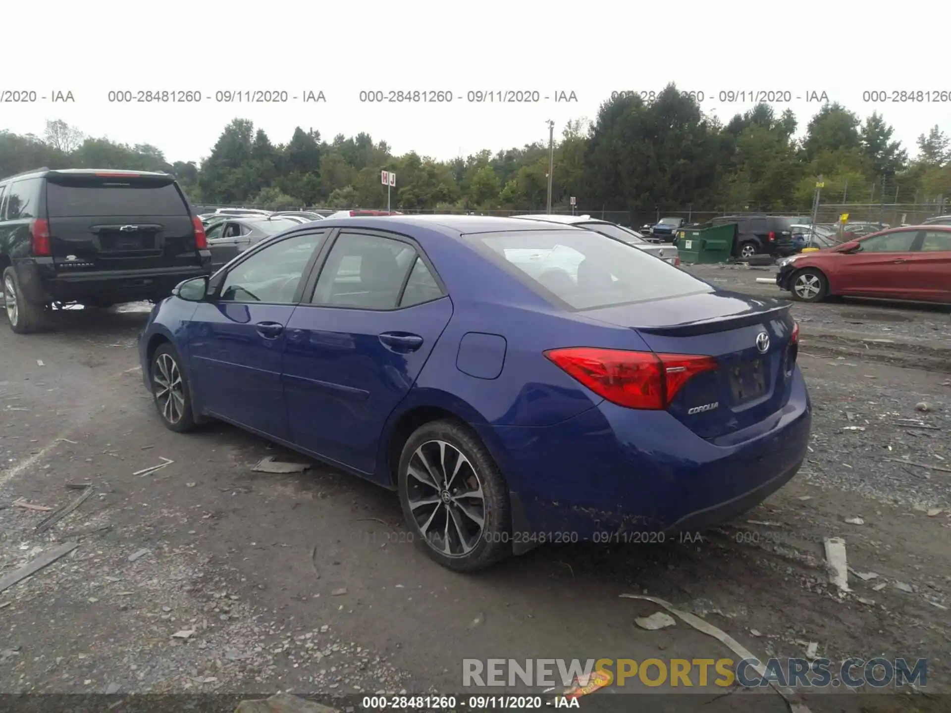 3 Photograph of a damaged car 2T1BURHE4KC216122 TOYOTA COROLLA 2019