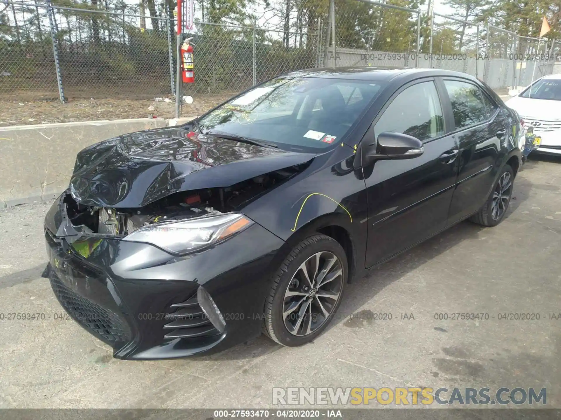 2 Photograph of a damaged car 2T1BURHE4KC216234 TOYOTA COROLLA 2019