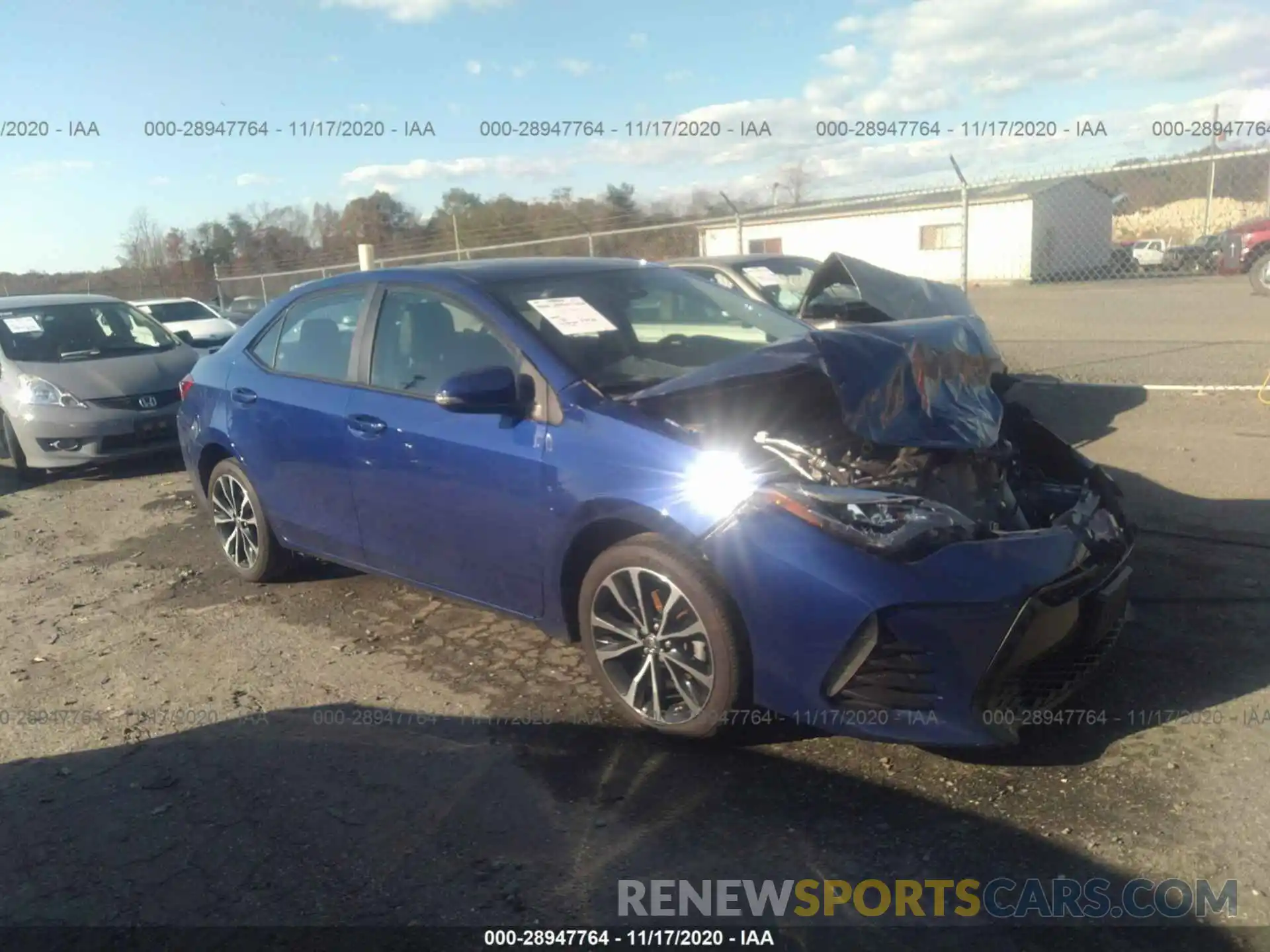 1 Photograph of a damaged car 2T1BURHE4KC217657 TOYOTA COROLLA 2019