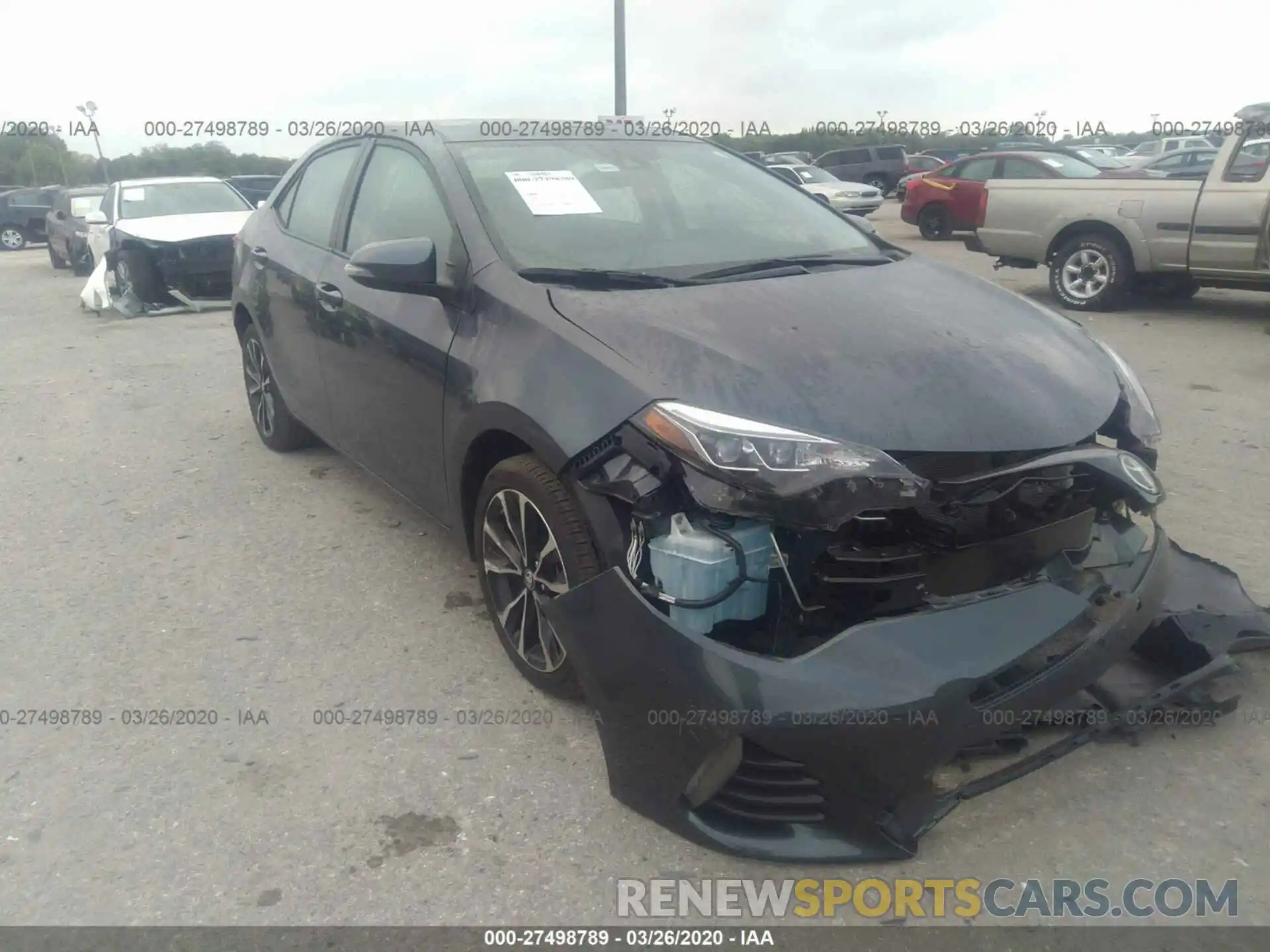 1 Photograph of a damaged car 2T1BURHE4KC217934 TOYOTA COROLLA 2019