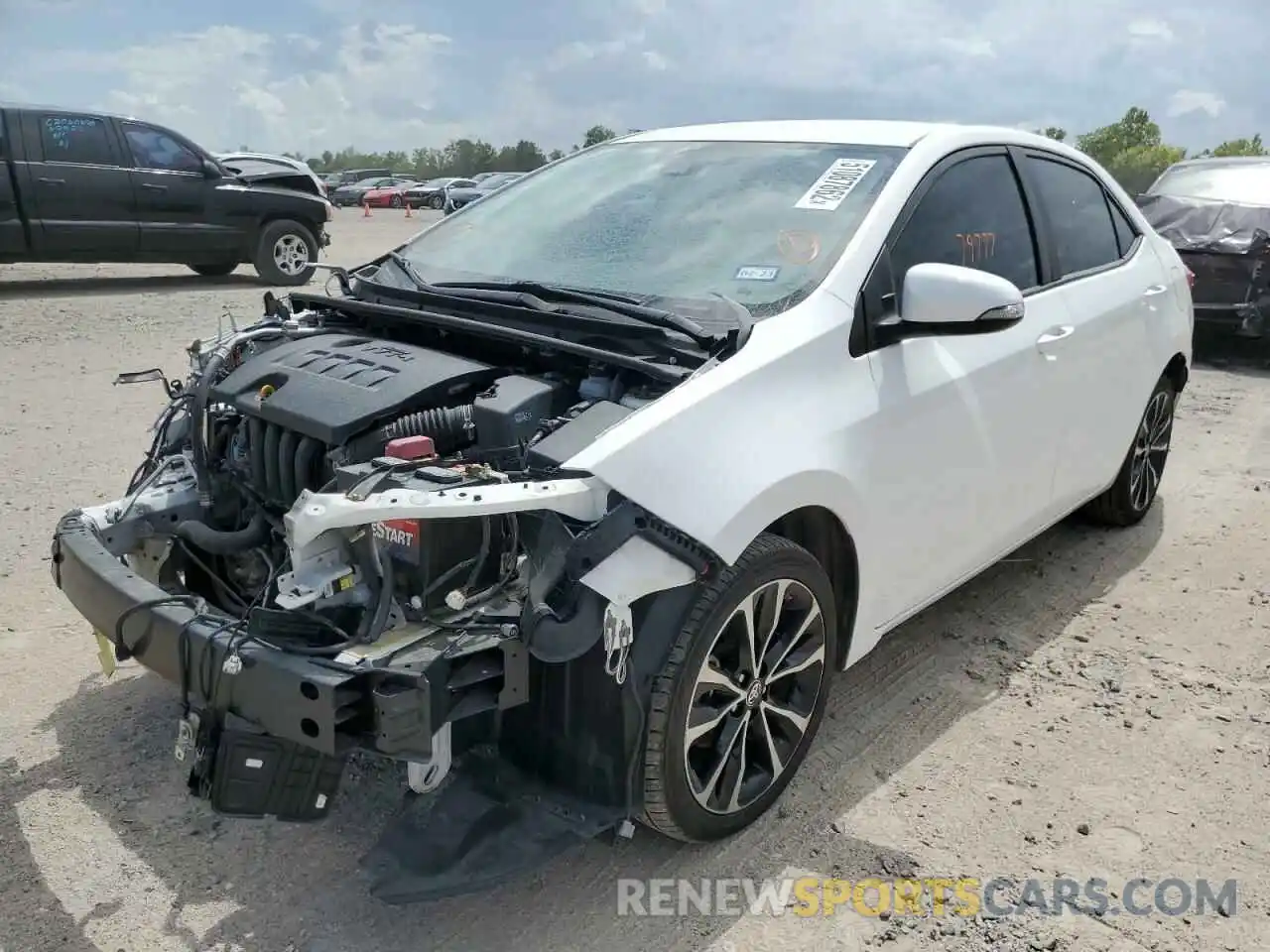 2 Photograph of a damaged car 2T1BURHE4KC217948 TOYOTA COROLLA 2019