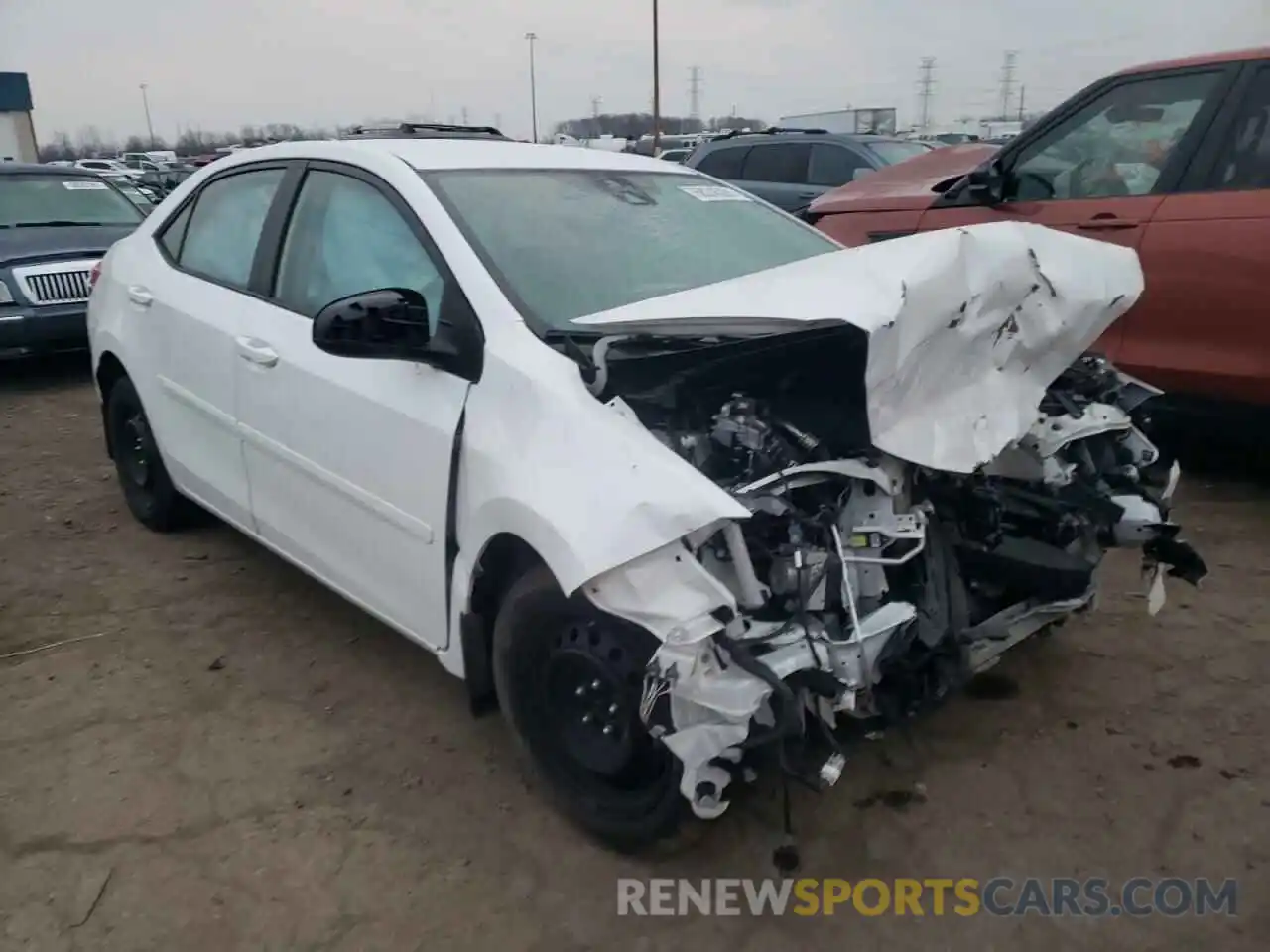 1 Photograph of a damaged car 2T1BURHE4KC219294 TOYOTA COROLLA 2019