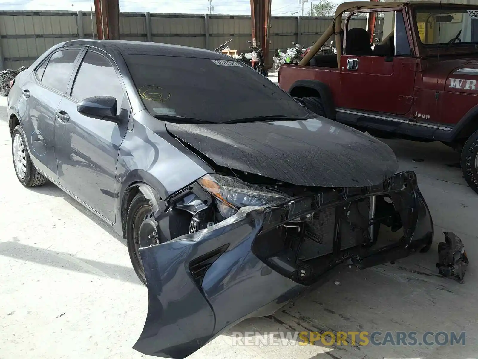 1 Photograph of a damaged car 2T1BURHE4KC219392 TOYOTA COROLLA 2019