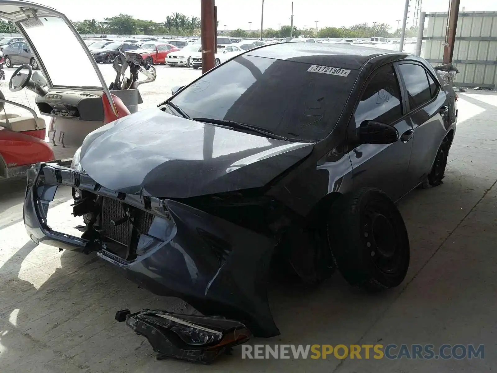 2 Photograph of a damaged car 2T1BURHE4KC219392 TOYOTA COROLLA 2019