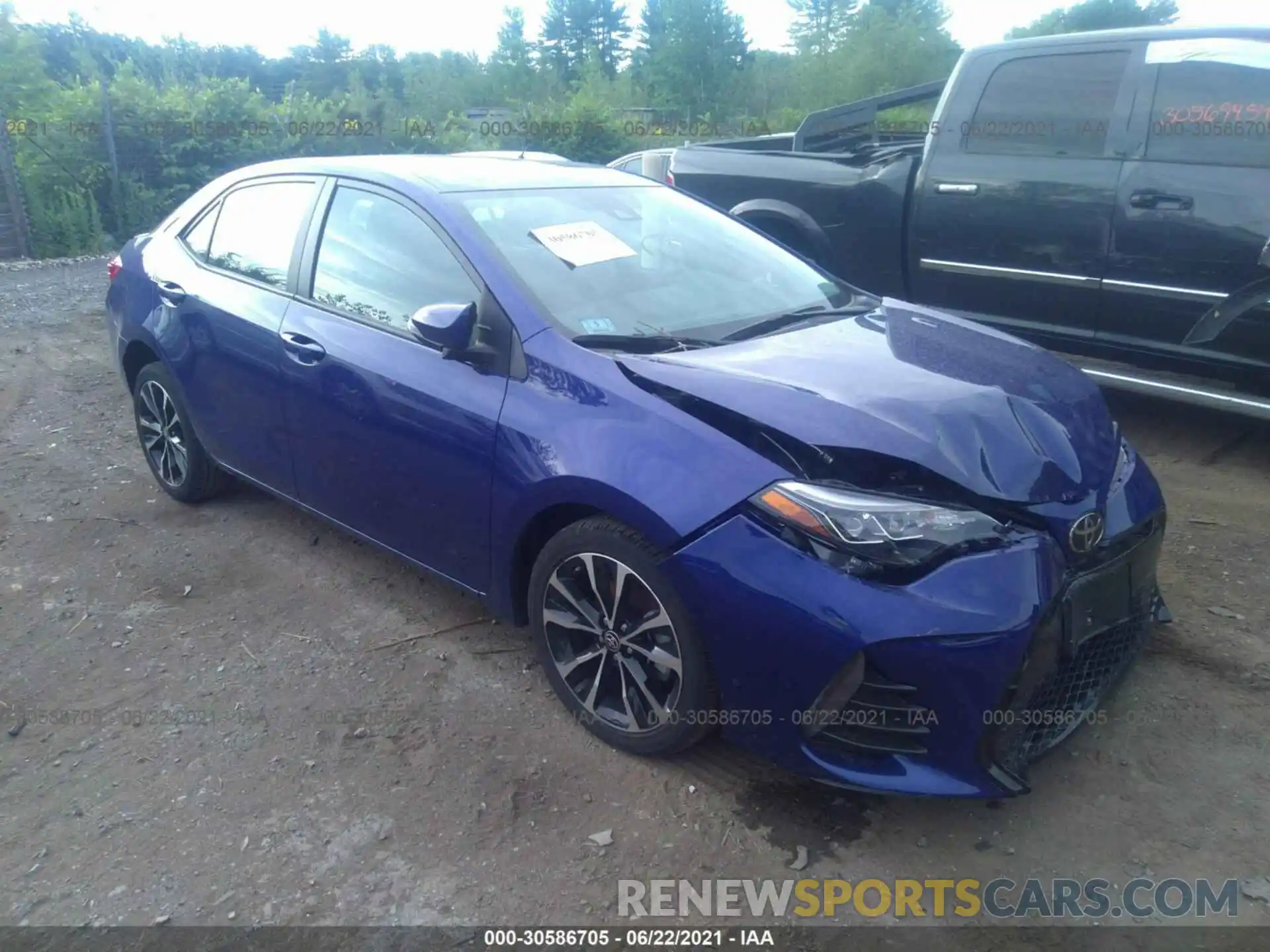 1 Photograph of a damaged car 2T1BURHE4KC219795 TOYOTA COROLLA 2019