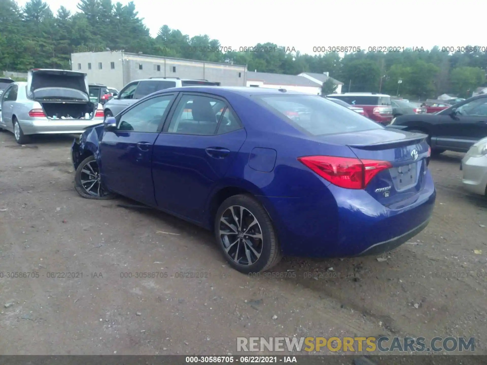 3 Photograph of a damaged car 2T1BURHE4KC219795 TOYOTA COROLLA 2019