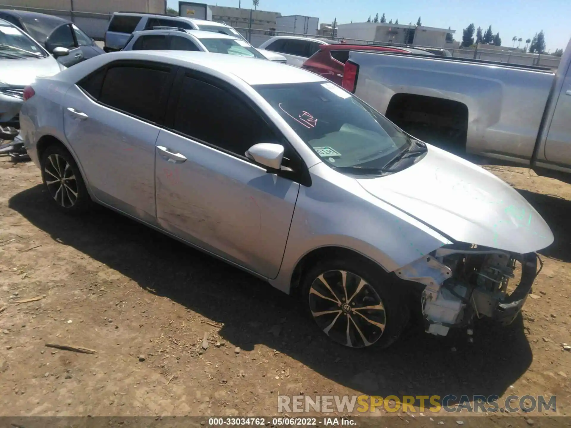 1 Photograph of a damaged car 2T1BURHE4KC219943 TOYOTA COROLLA 2019