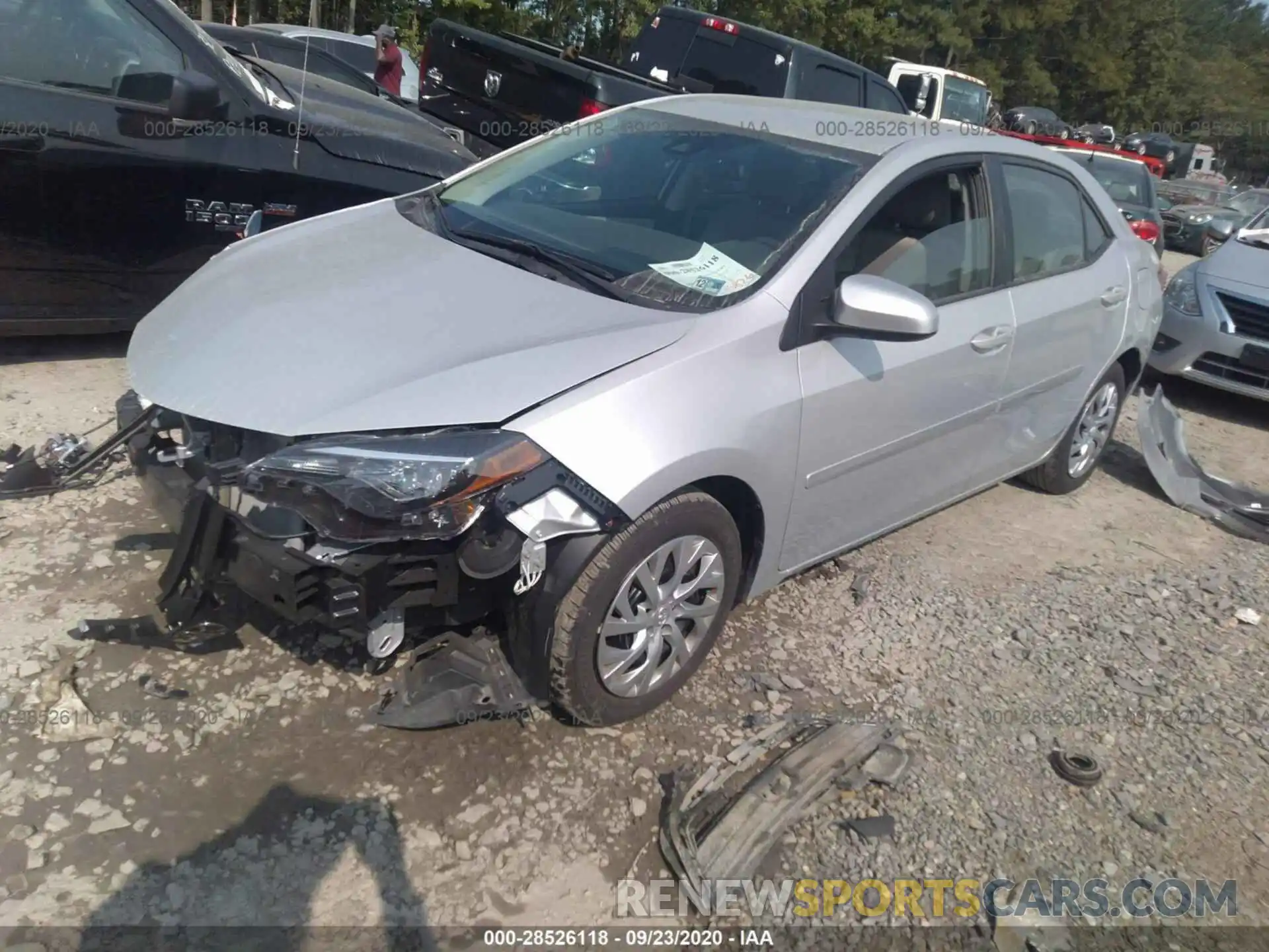 2 Photograph of a damaged car 2T1BURHE4KC220333 TOYOTA COROLLA 2019